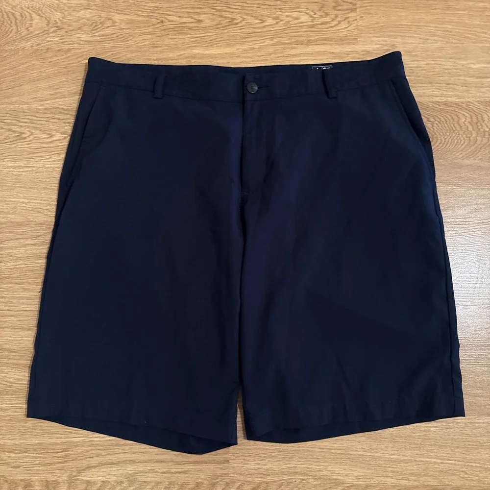 Adidas Golf Shorts Men's Navy Blue Size 38 (Measure 40) Stretch Comfort